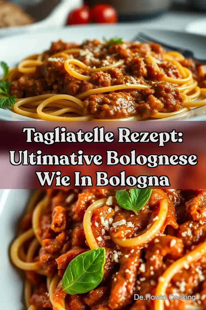 Tagliatelle Rezept: Ultimative Bolognese wie in Bologna