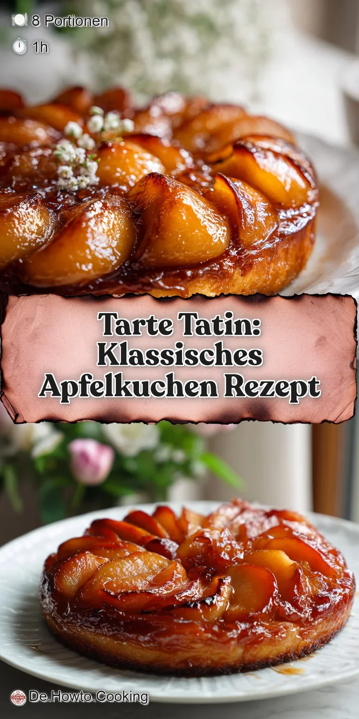 Close-up showcasing the deeply caramelized, sticky surface of a tarte tatin, highlighting the soft, yielding apples.