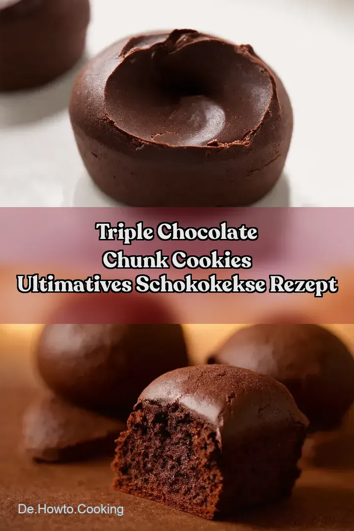 Triple Chocolate Chunk Cookies Ultimatives Schokokekse Rezept
