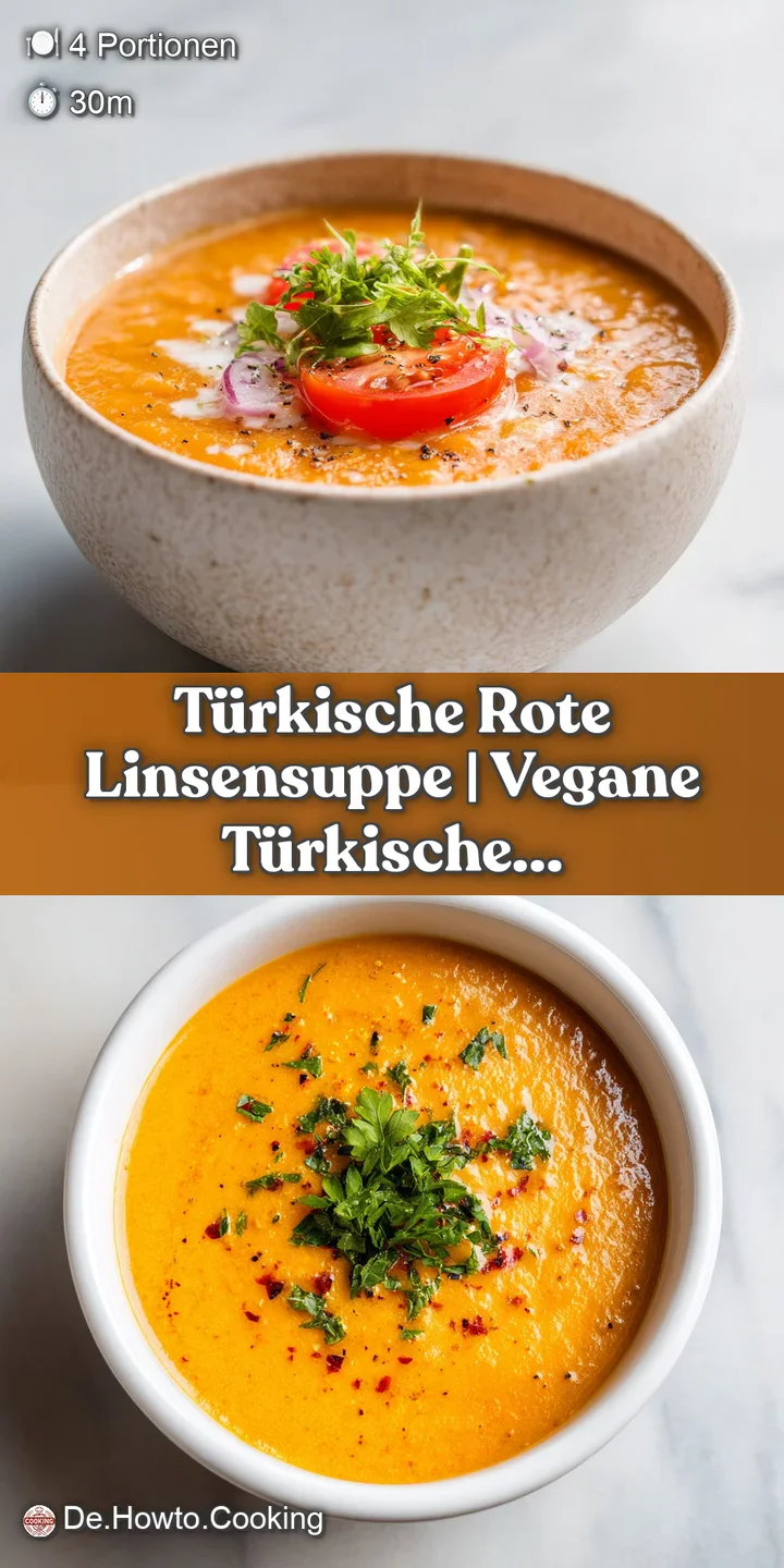 Close-up of thick, warming red lentil soup with a glossy sheen, showing tender lentils and a hint of spice.