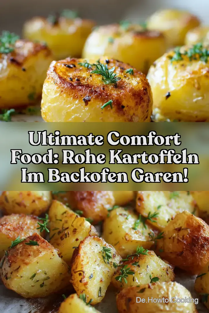 Ultimate Comfort Food: Rohe Kartoffeln im Backofen Garen!