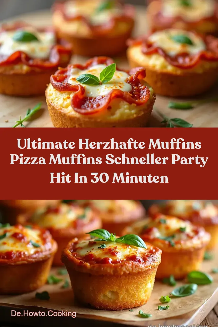 Ultimate Herzhafte Muffins Pizza Muffins Schneller Party Hit in 30 Minuten