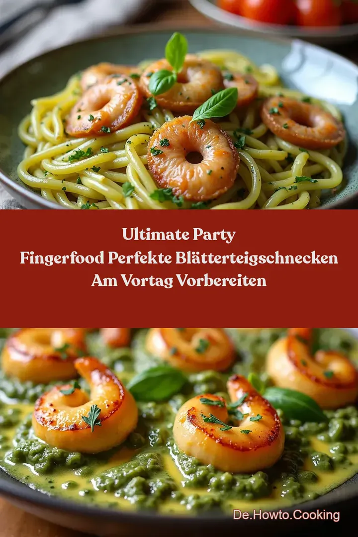 Ultimate Party Fingerfood Perfekte Bl&auml;tterteigschnecken am Vortag vorbereiten