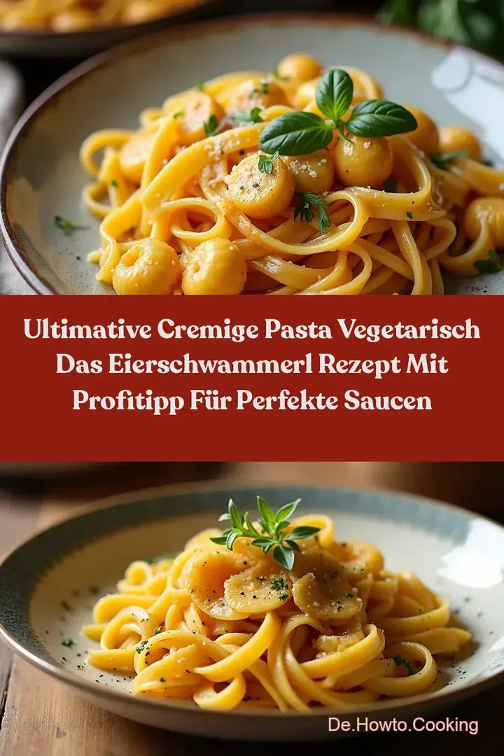 Ultimative Cremige Pasta Vegetarisch Das Eierschwammerl Rezept mit ProfiTipp f&uuml;r perfekte Saucen