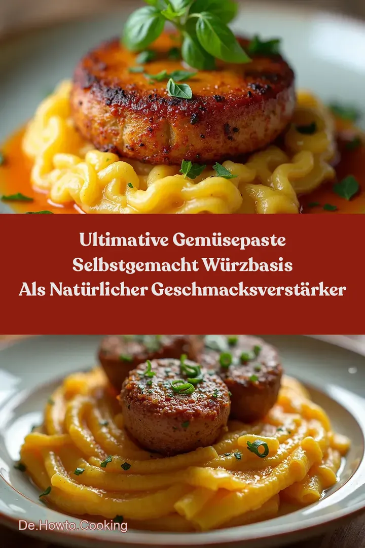 ULTIMATIVE Gem&uuml;sepaste selbstgemacht W&uuml;rzbasis als nat&uuml;rlicher Geschmacksverst&auml;rker