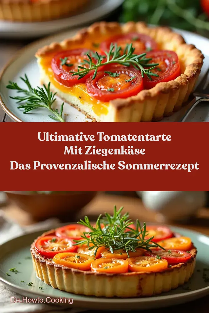 ULTIMATIVE Tomatentarte Mit Ziegenk&auml;se Das Provenzalische Sommerrezept