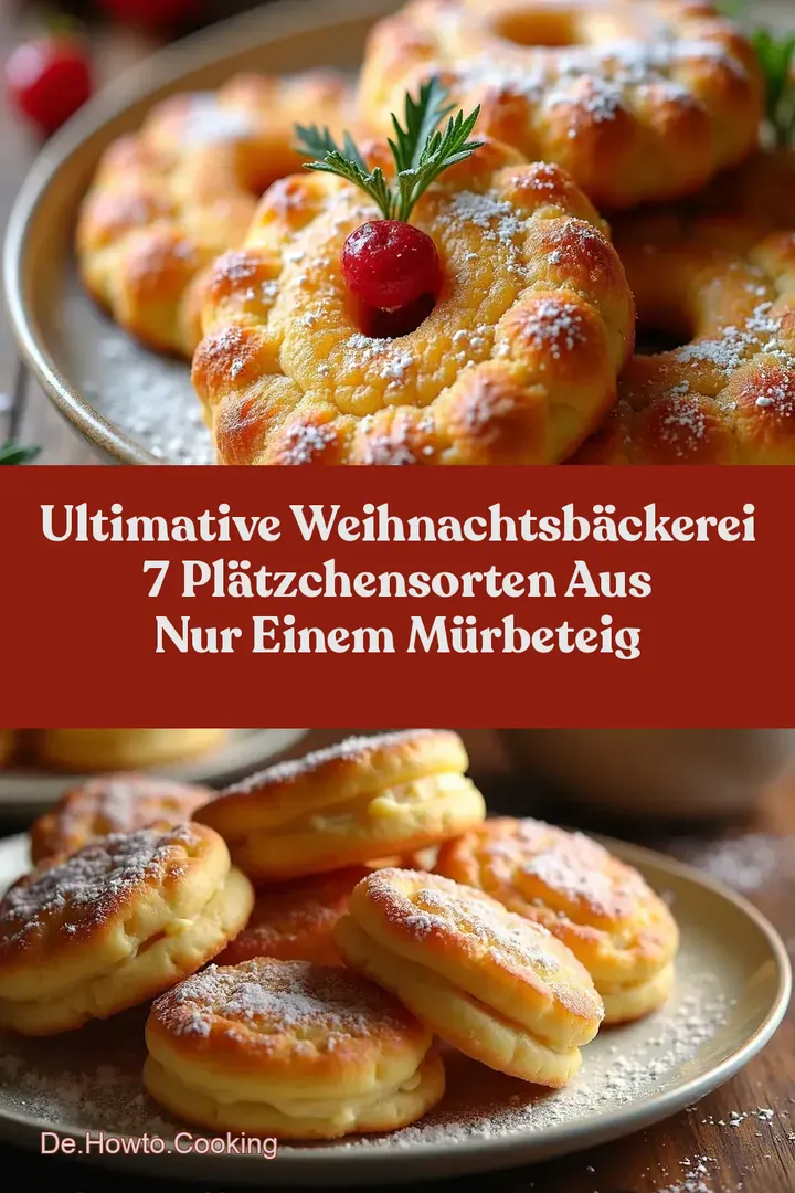 Ultimative Weihnachtsb&auml;ckerei 7 Pl&auml;tzchenSorten aus nur EINEM M&uuml;rbeteig