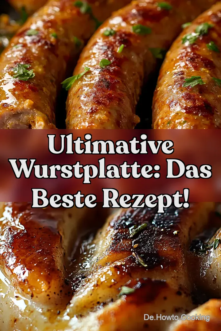 Ultimative Wurstplatte: Das beste Rezept!