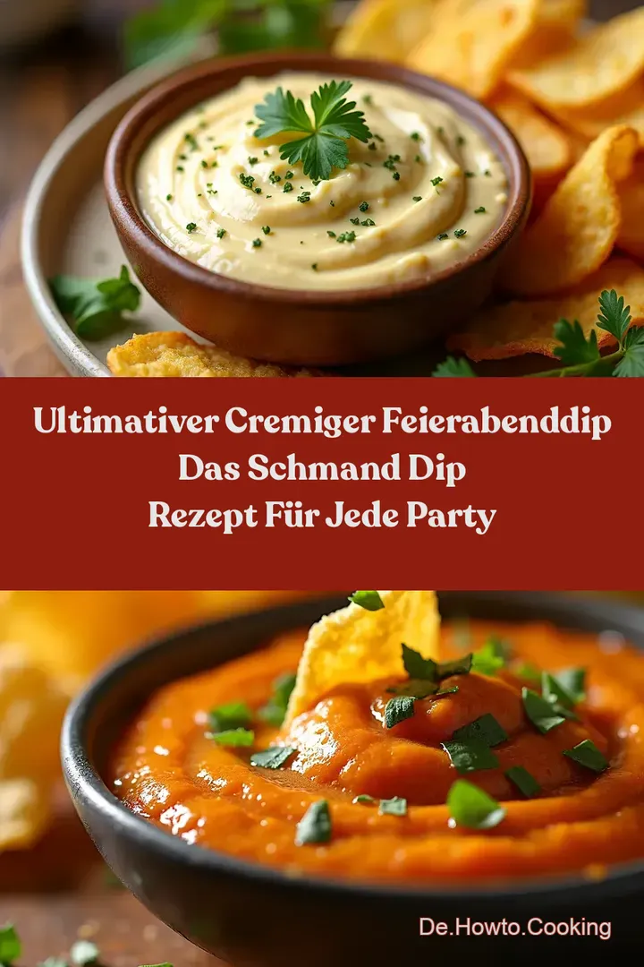 Ultimativer Cremiger FeierabendDip Das Schmand Dip Rezept für jede Party