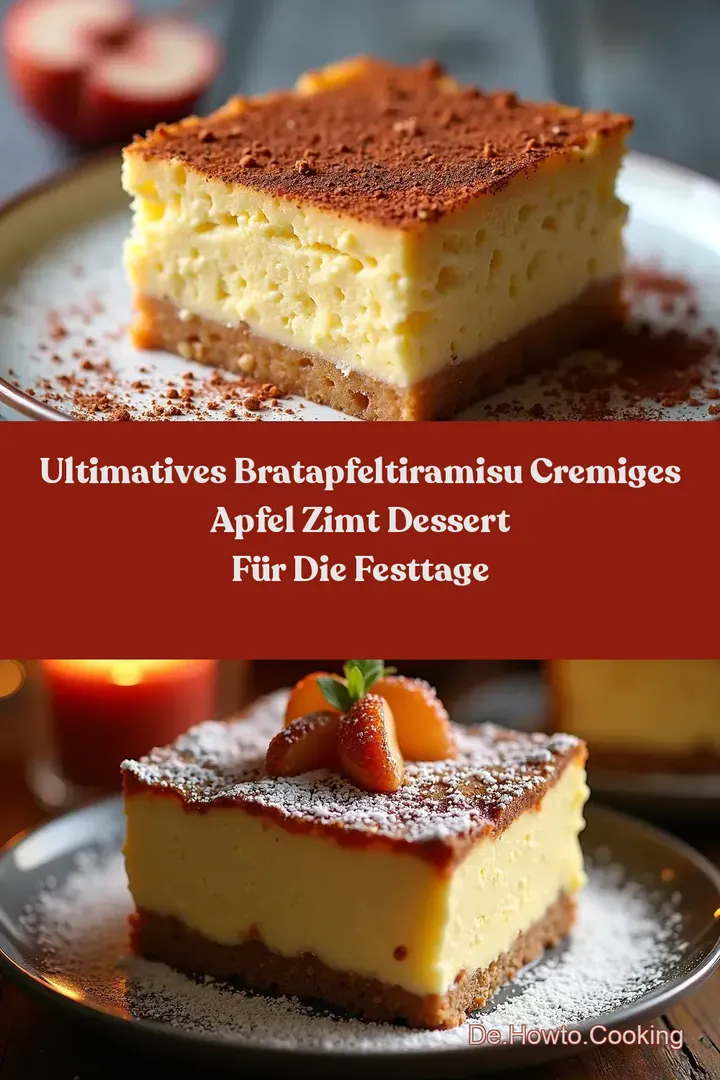 ULTIMATIVES BratapfelTiramisu Cremiges Apfel Zimt Dessert f&uuml;r die Festtage