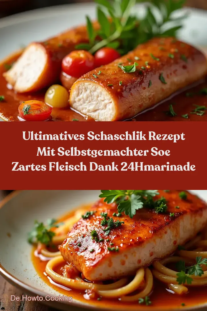 Ultimatives Schaschlik Rezept mit selbstgemachter Soe Zartes Fleisch dank 24hMarinade