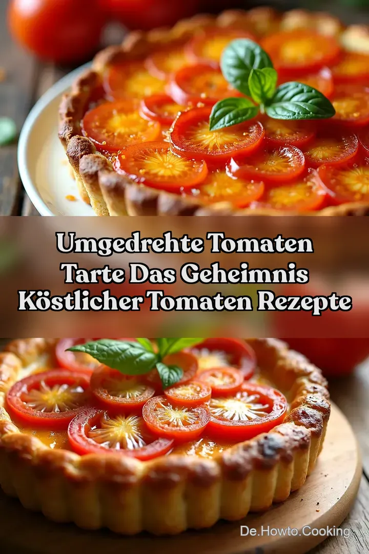 Umgedrehte Tomaten Tarte Das Geheimnis k&ouml;stlicher tomaten rezepte