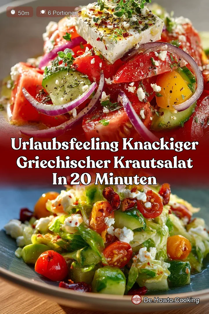 Urlaubsfeeling Knackiger Griechischer Krautsalat in 20 Minuten