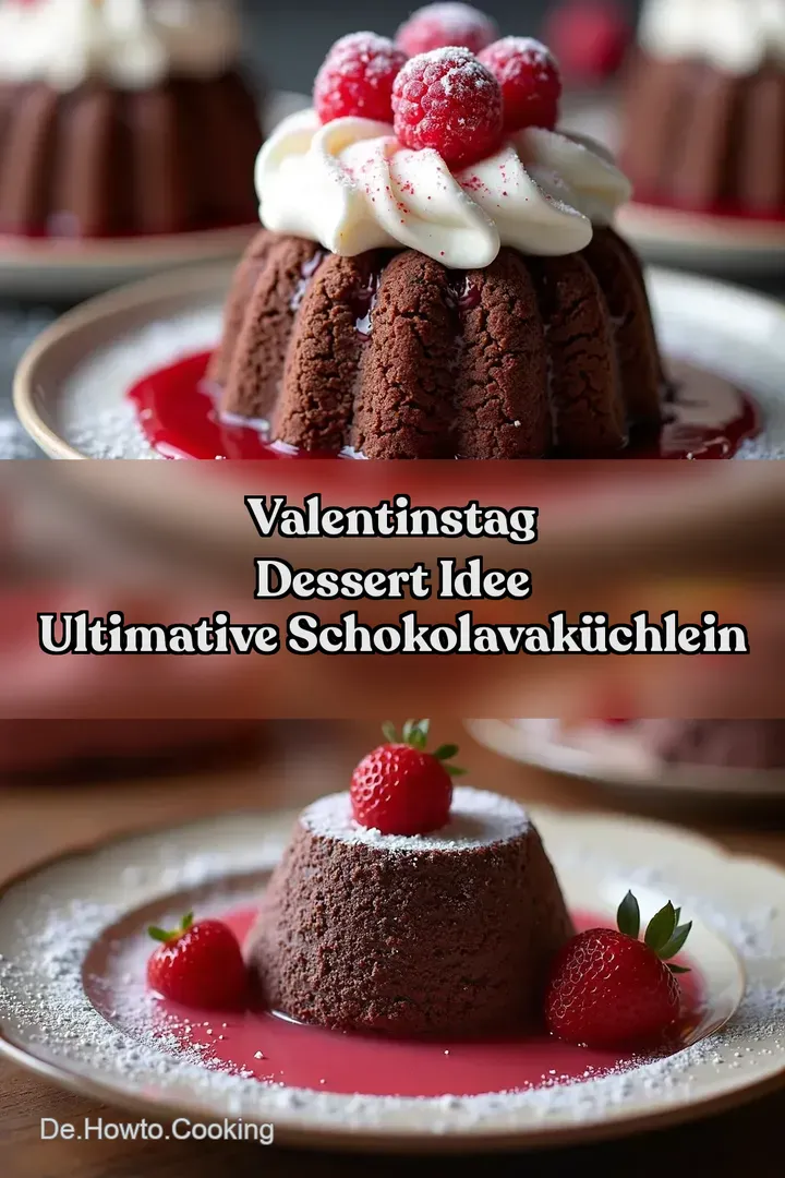 Valentinstag Dessert Idee Ultimative SchokoLavaK&uuml;chlein