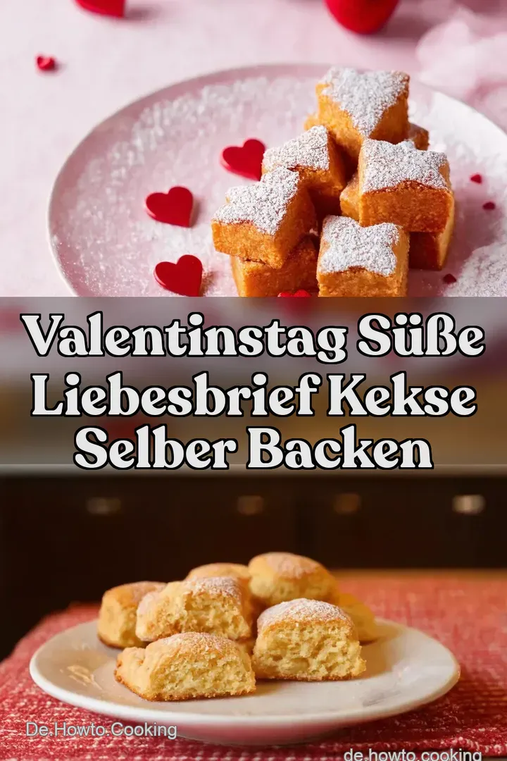Valentinstag S&uuml;&szlig;e Liebesbrief Kekse selber backen