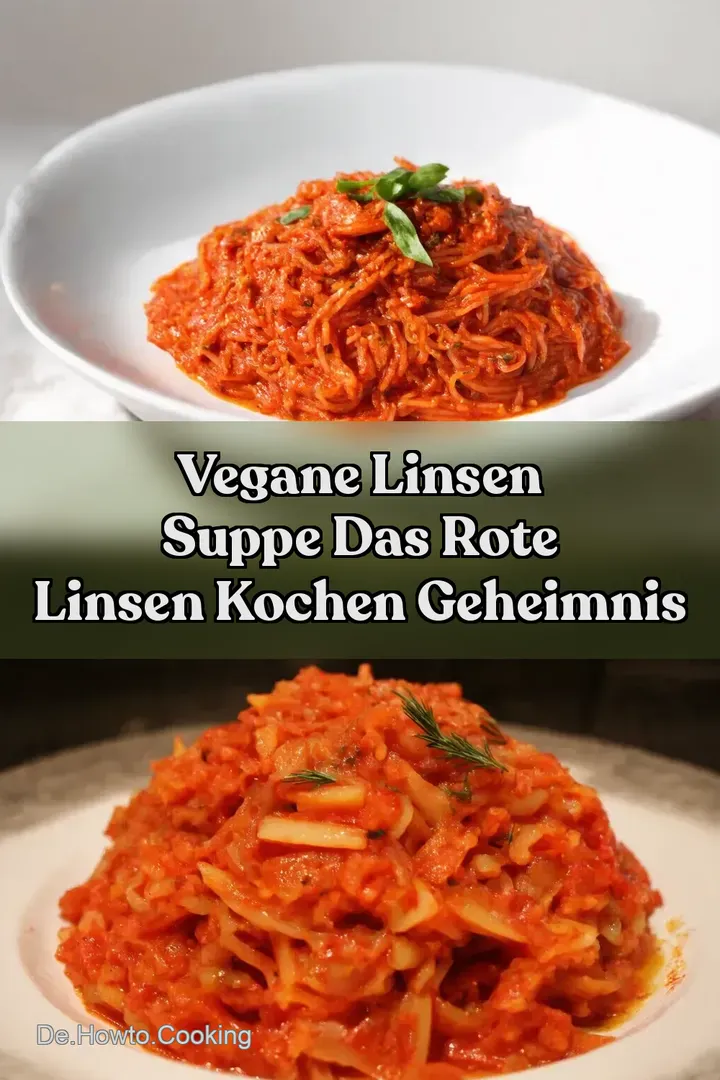 Vegane Linsen Suppe Das rote Linsen kochen Geheimnis