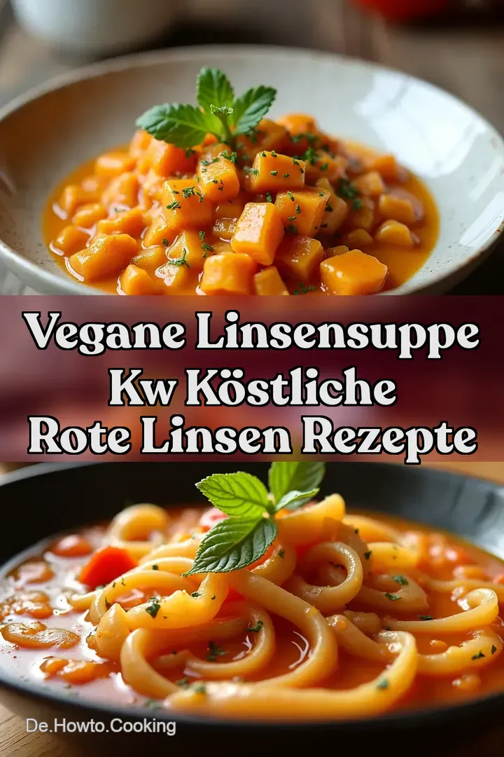 Vegane Linsensuppe kw K&ouml;stliche Rote Linsen Rezepte