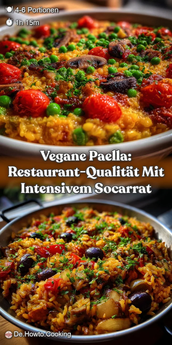 Vegane Paella: Restaurant-Qualit&auml;t mit intensivem Socarrat