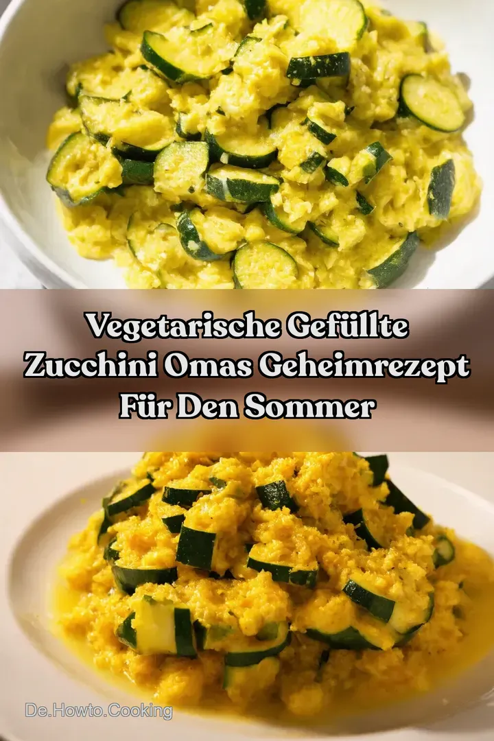 Vegetarische gef&uuml;llte Zucchini Omas Geheimrezept f&uuml;r den Sommer
