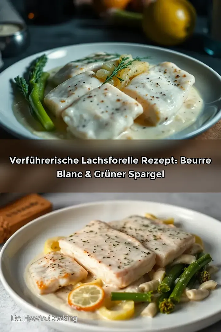 Verf&uuml;hrerische Lachsforelle Rezept: Beurre Blanc & Gr&uuml;ner Spargel