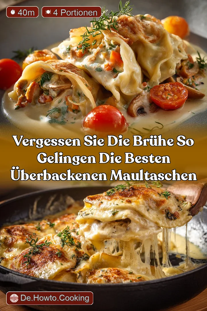 Vergessen Sie die Br&uuml;he So gelingen die besten &Uuml;berbackenen Maultaschen
