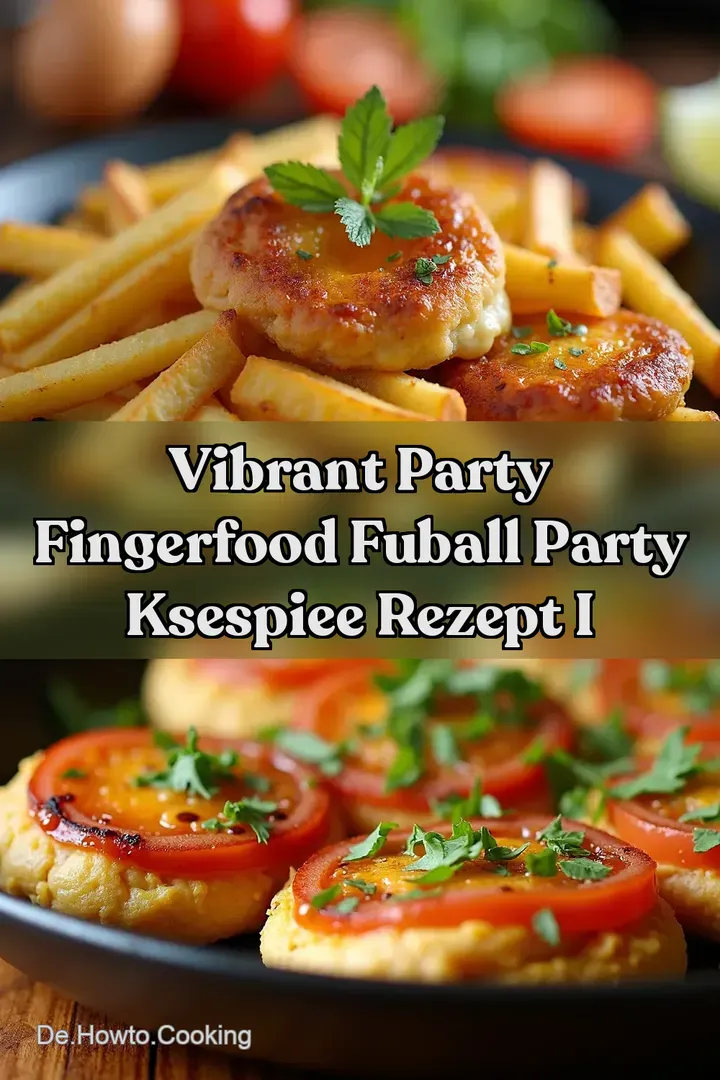 Vibrant Party Fingerfood Fuball Party Ksespiee Rezept I