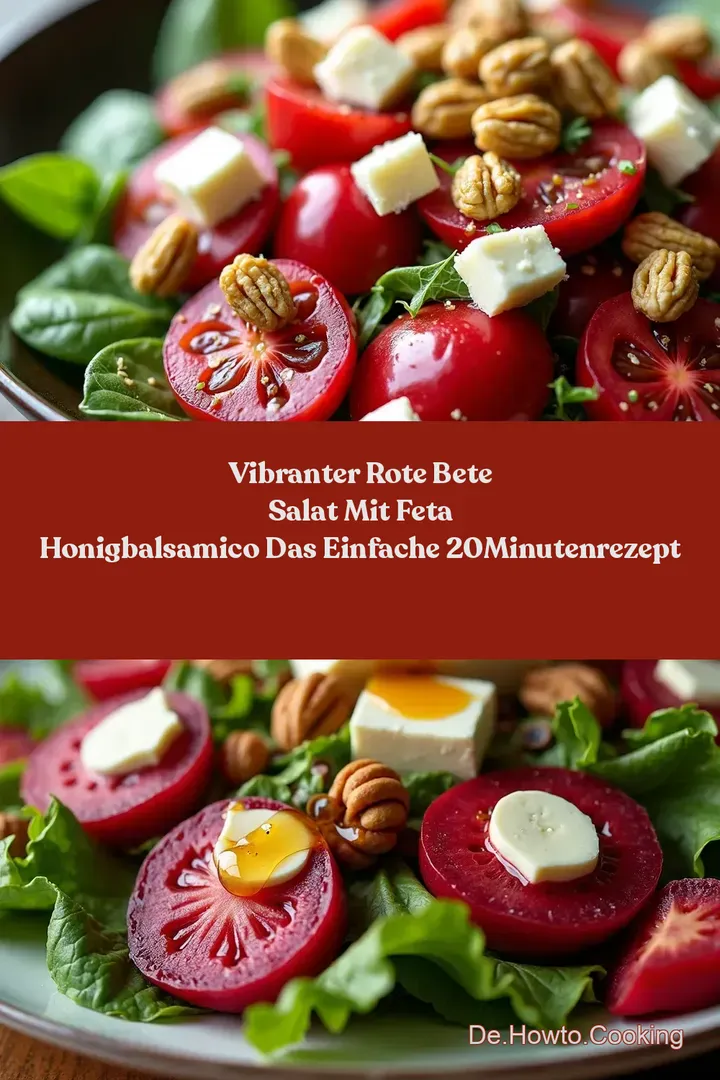 Vibranter Rote Bete Salat mit Feta HonigBalsamico Das einfache 20MinutenRezept