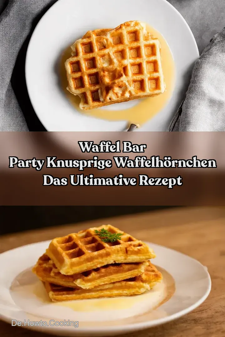 Waffel Bar Party Knusprige Waffelh&ouml;rnchen Das ultimative Rezept