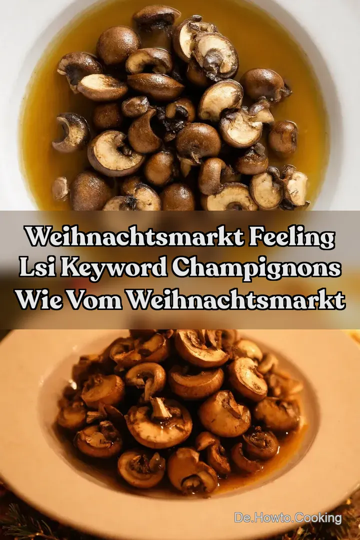 Weihnachtsmarkt Feeling LSI keyword Champignons wie vom Weihnachtsmarkt