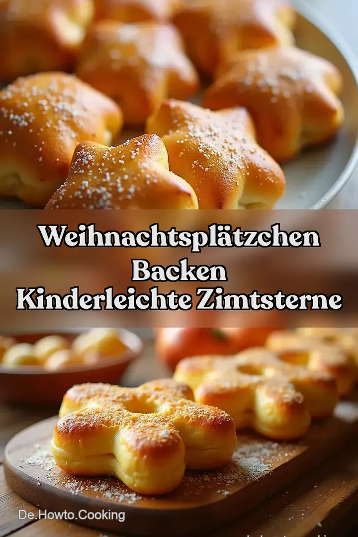 Weihnachtspl&auml;tzchen backen Kinderleichte Zimtsterne