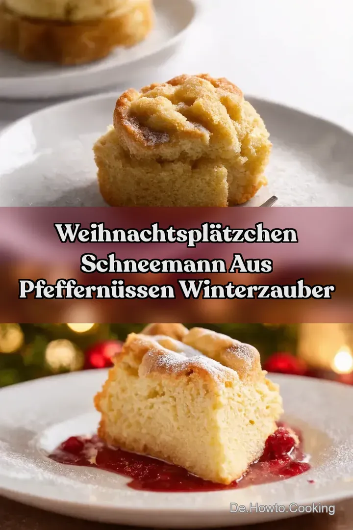 Weihnachtspl&auml;tzchen Schneemann aus Pfeffern&uuml;ssen Winterzauber