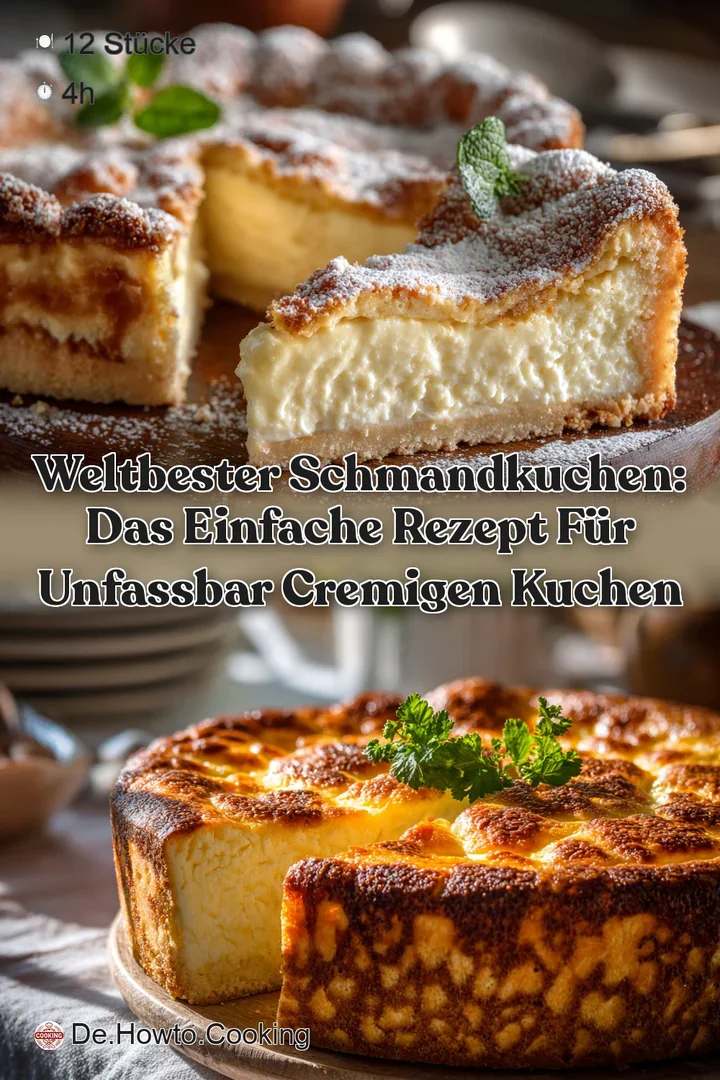 Weltbester Schmandkuchen: Das einfache Rezept f&uuml;r unfassbar cremigen Kuchen