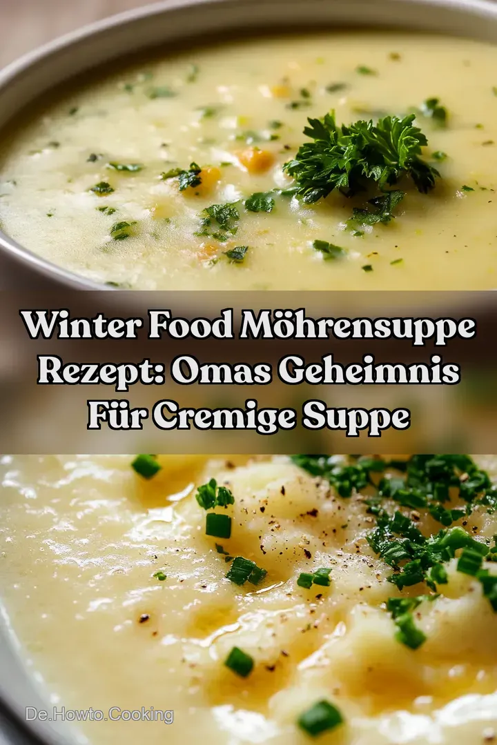 Winter Food M&ouml;hrensuppe Rezept: Omas Geheimnis f&uuml;r Cremige Suppe