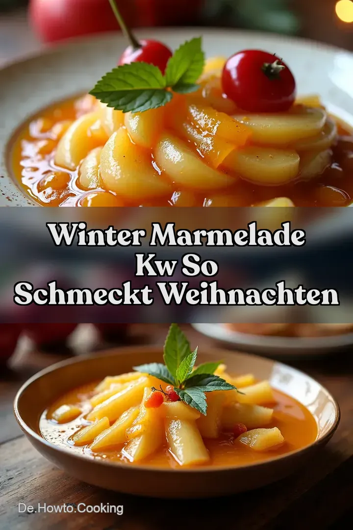 Winter Marmelade kw So schmeckt Weihnachten