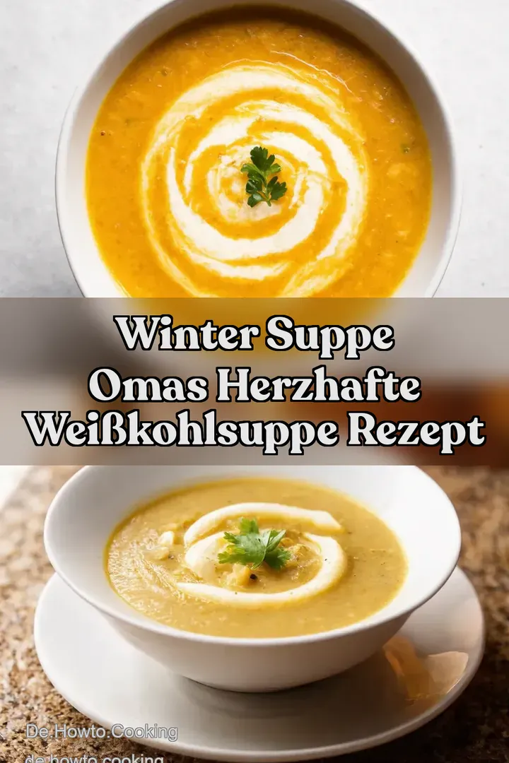 Winter Suppe Omas Herzhafte Weißkohlsuppe Rezept