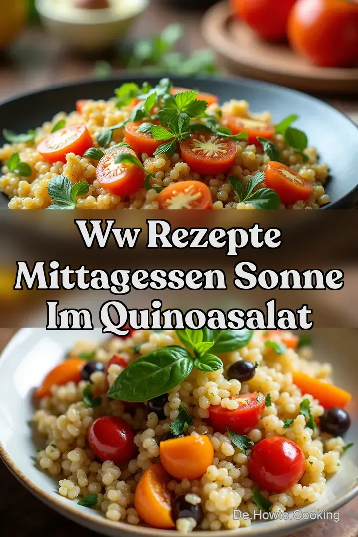 WW Rezepte Mittagessen Sonne im QuinoaSalat