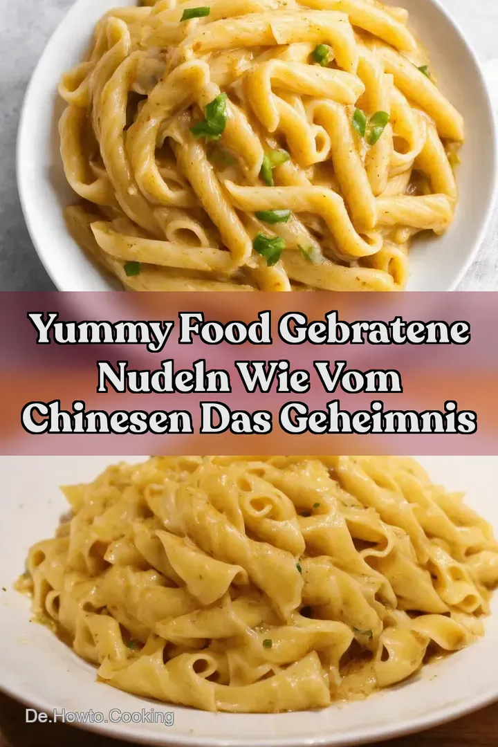 Yummy Food Gebratene Nudeln Wie Vom Chinesen Das Geheimnis