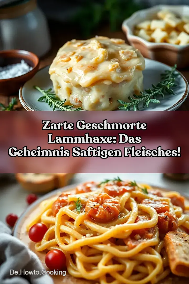 Zarte Geschmorte Lammhaxe: Das Geheimnis saftigen Fleisches!