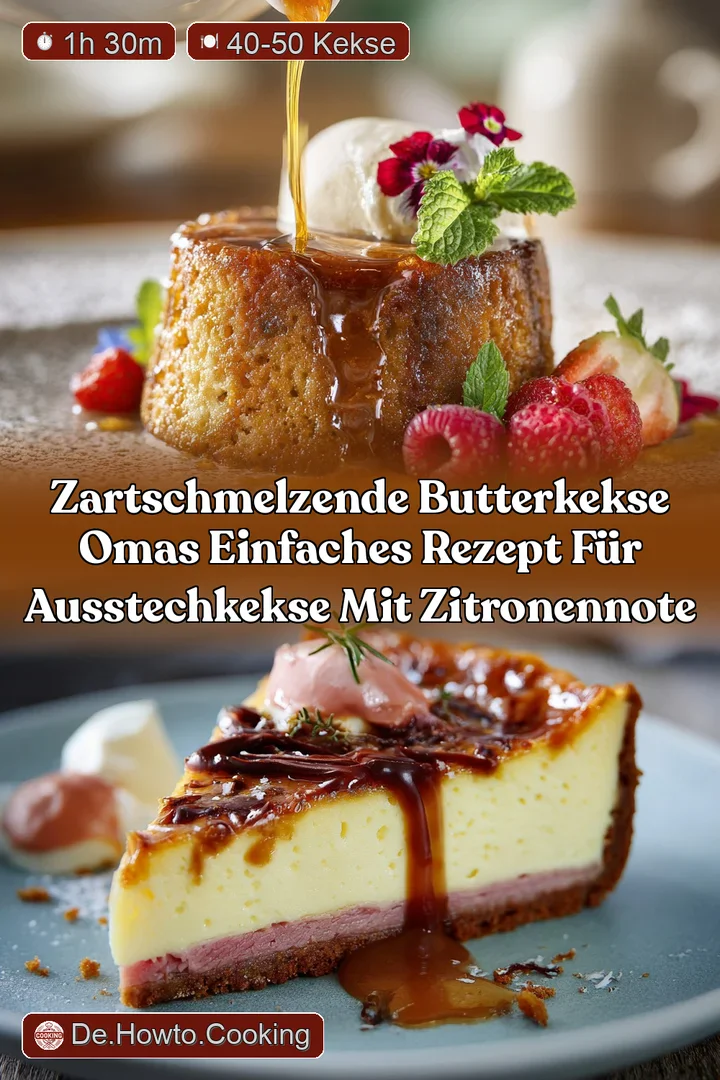 Zartschmelzende Butterkekse Omas einfaches Rezept f&uuml;r AusstechKekse mit Zitronennote