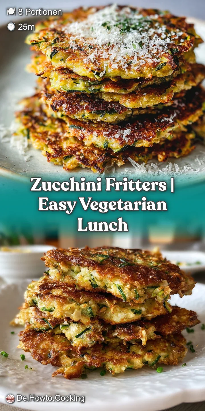 Close-up of a golden-brown zucchini fritter, showcasing its crispy texture and flecks of green herbs, warm and inviting.