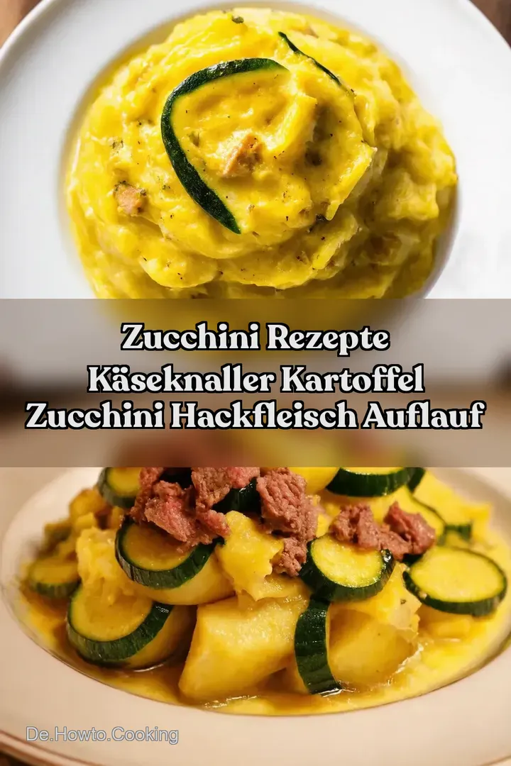 Zucchini Rezepte K&auml;seKnaller Kartoffel Zucchini Hackfleisch Auflauf