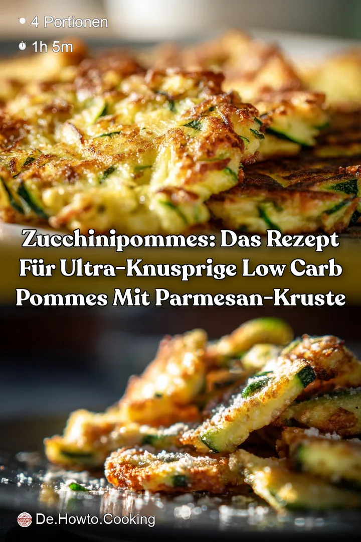 ZucchiniPommes: Das Rezept f&uuml;r ultra-knusprige Low Carb Pommes mit Parmesan-Kruste