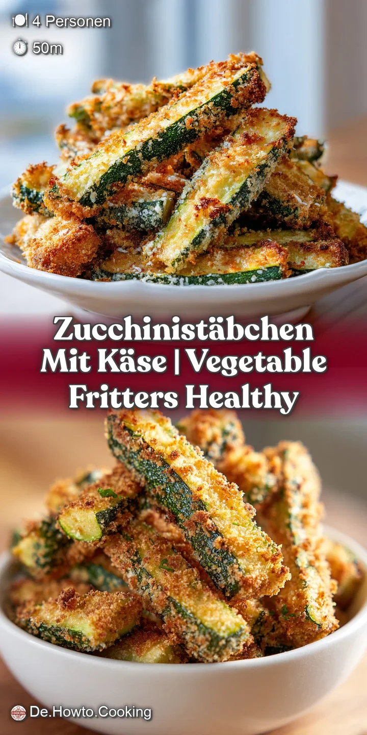 Close-up of a golden, cheesy zucchini stick showing a crispy toasted crust and a tender, vibrant green center