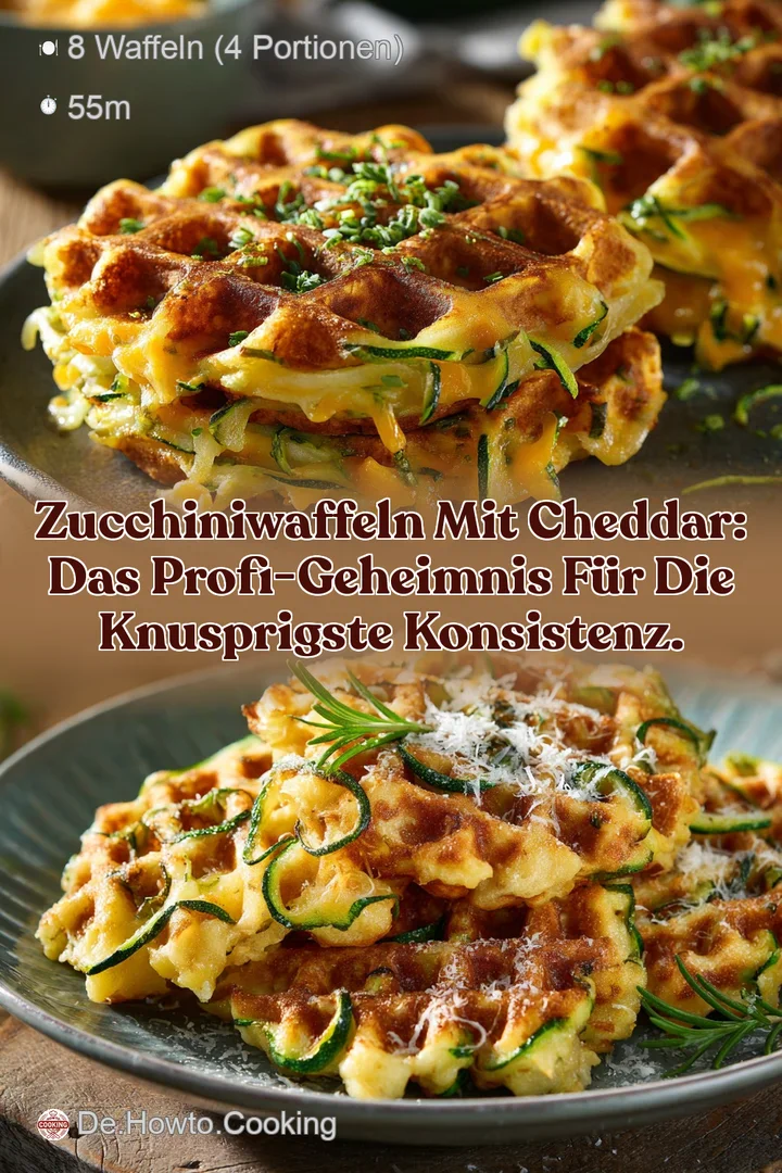 Zucchiniwaffeln mit Cheddar: Das Profi-Geheimnis f&uuml;r die knusprigste Konsistenz.