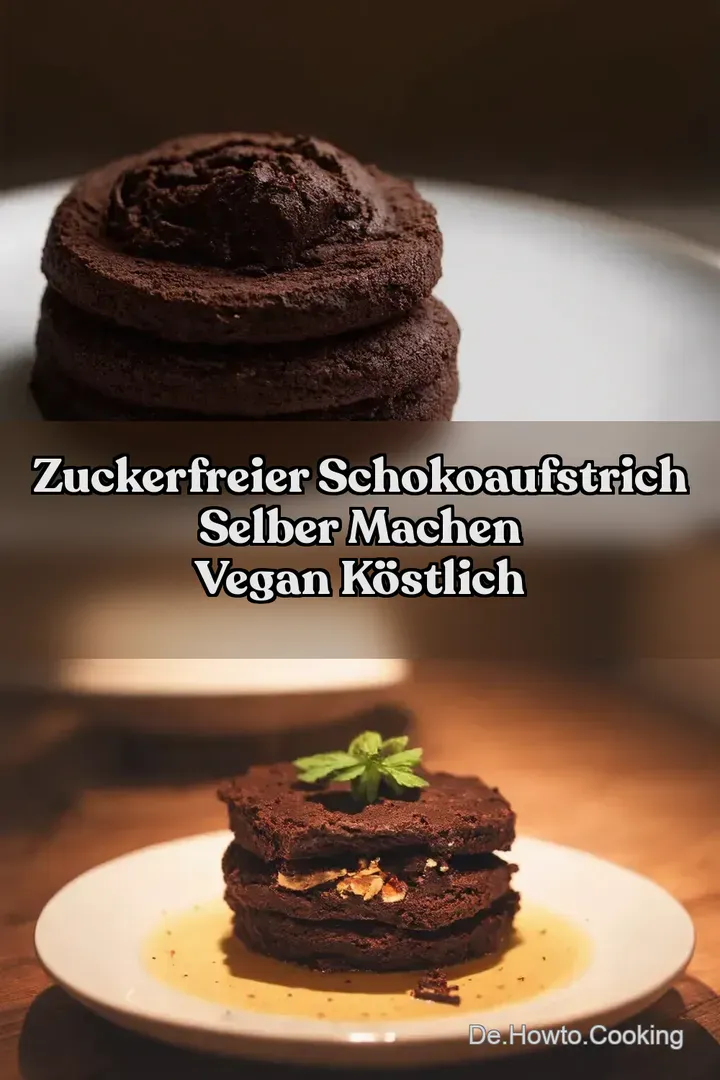 Zuckerfreier Schokoaufstrich selber machen Vegan K&ouml;stlich
