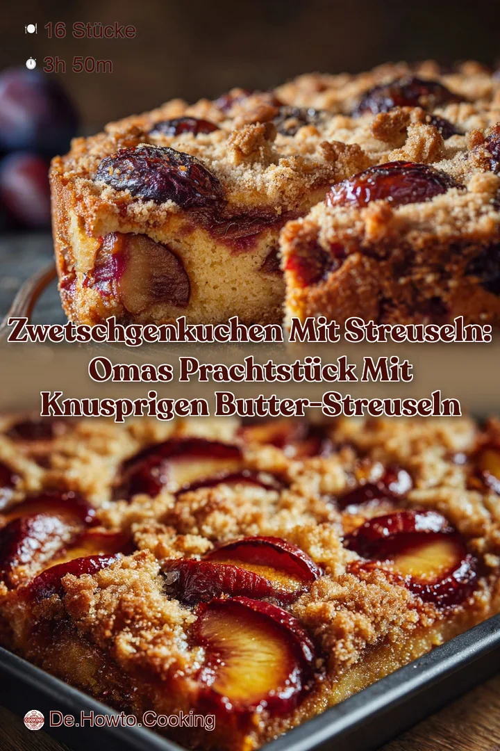 Zwetschgenkuchen mit Streuseln: Omas Prachtst&uuml;ck mit knusprigen Butter-Streuseln