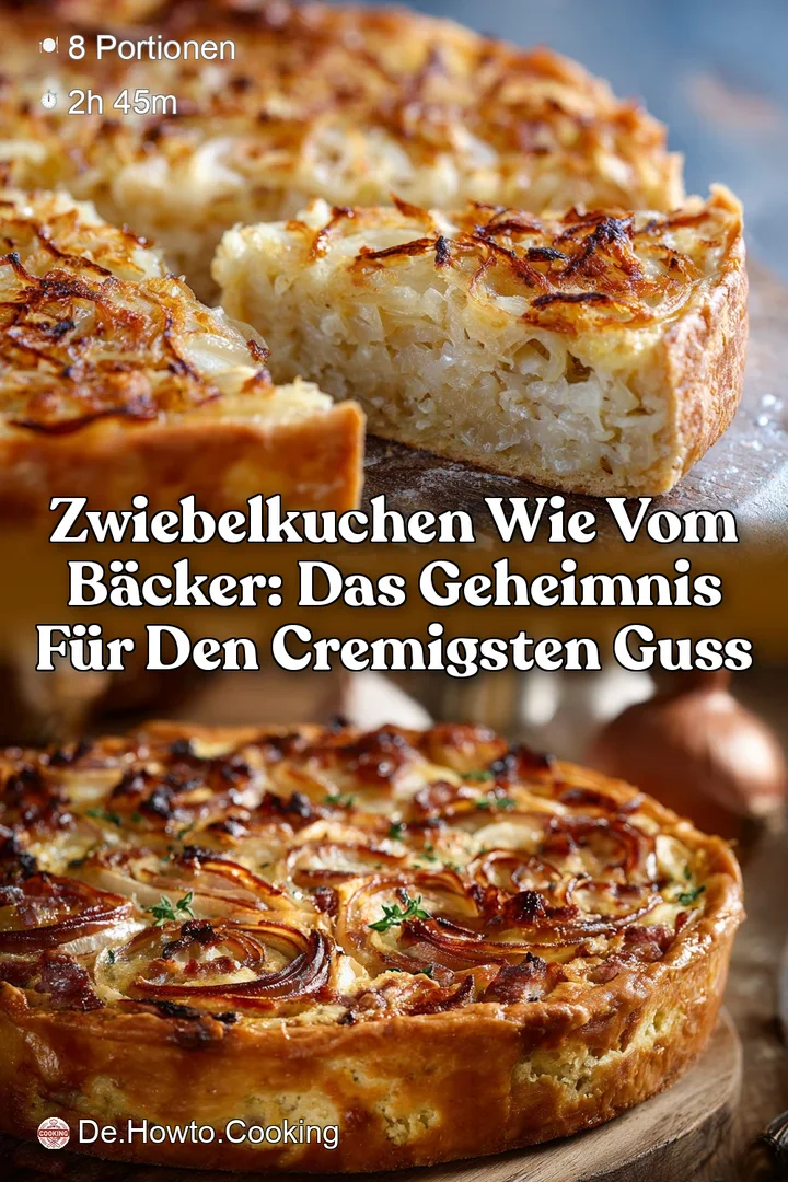 Zwiebelkuchen wie vom B&auml;cker: Das Geheimnis f&uuml;r den cremigsten Guss