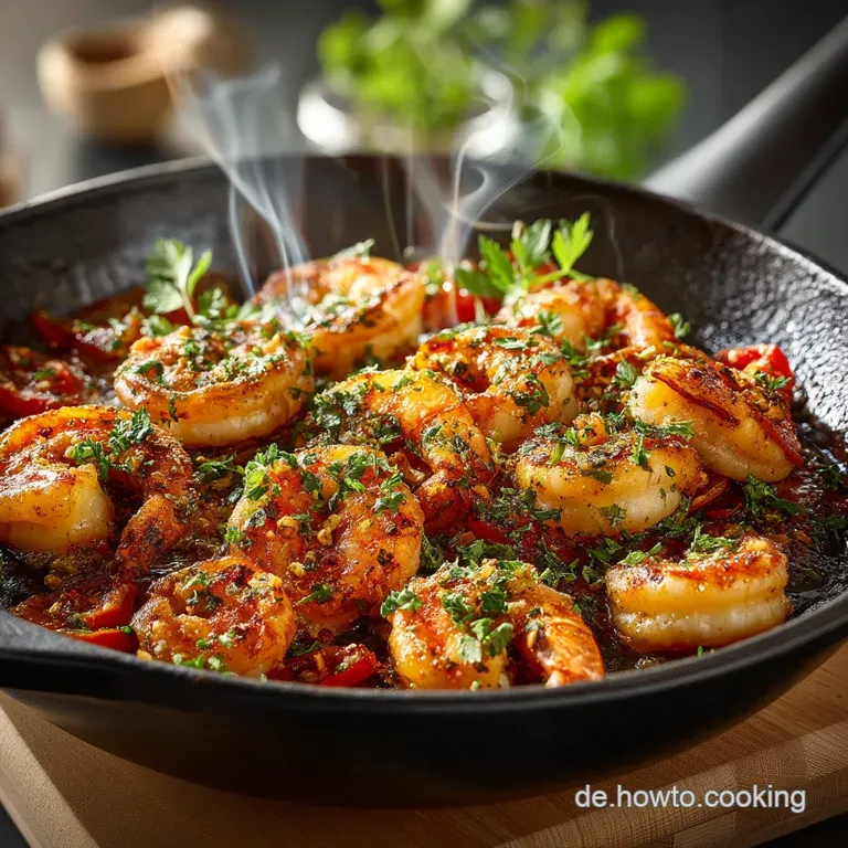 Blitzgarnelenpfanne in Knoblauchbutter Das 10Minutenfeierabendwunder presentation