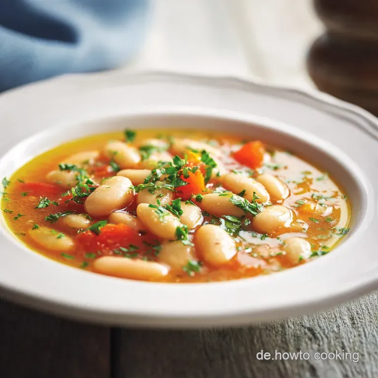 Albanische Wei&szlig;e Bohnensuppe: Herzhaft und S&auml;mig