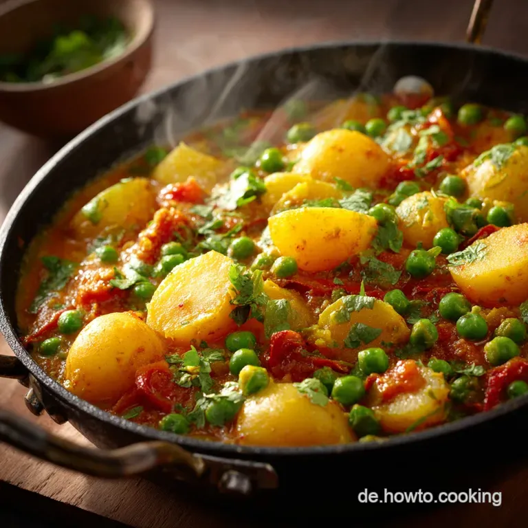 Aloo Matar Das Gem&uuml;tliche Kartoffelerbsencurry F&uuml;r Feierabendgl&uuml;ck presentation